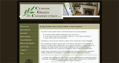 Desktop Screenshot of customgreenconstruction.com